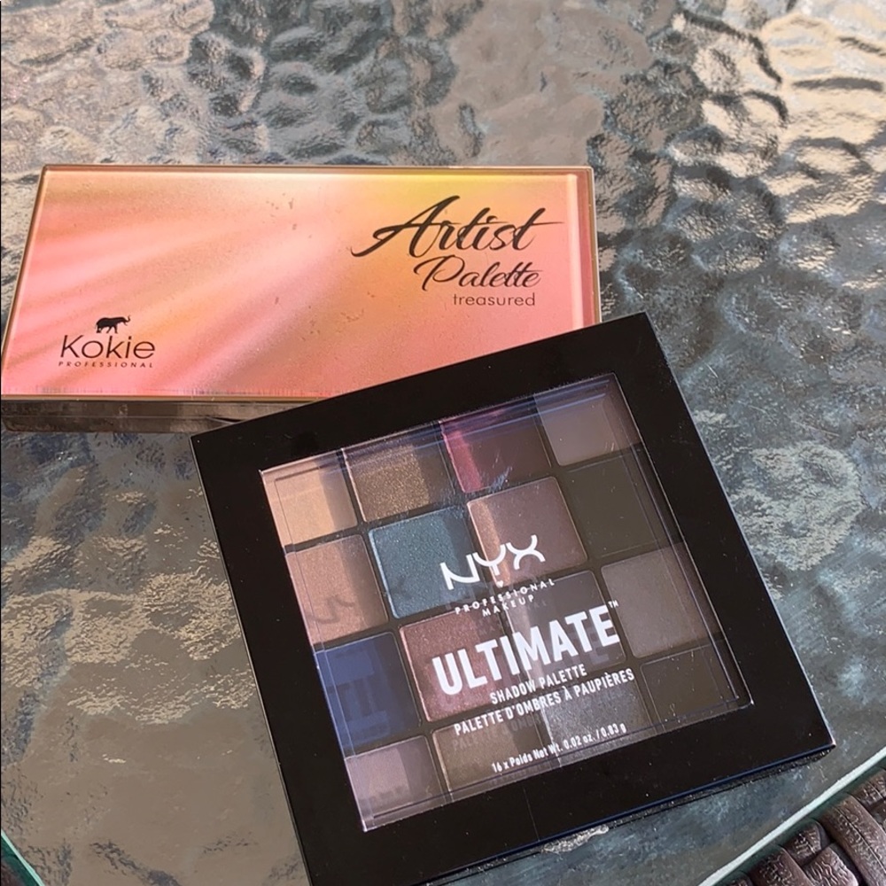 Kokie Artist Palette Treasure & NYX Ash Ultimate